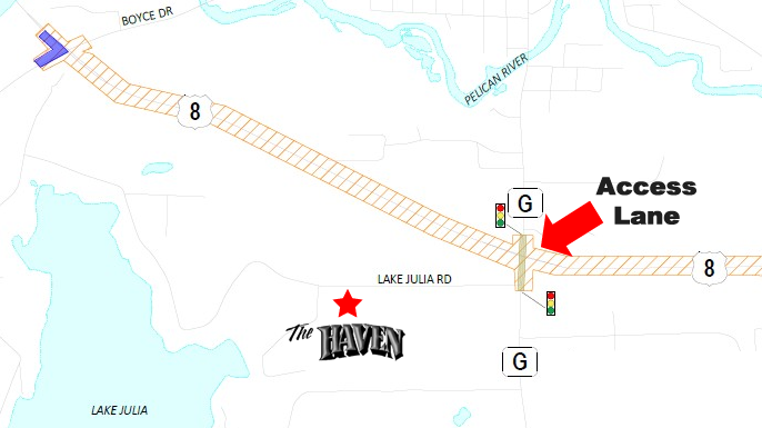 how to get the Pizza Haven map